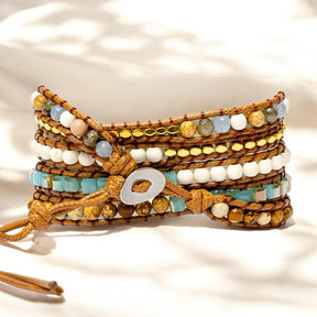 Bracelet Apple Watch en jaspe Terre Bleue