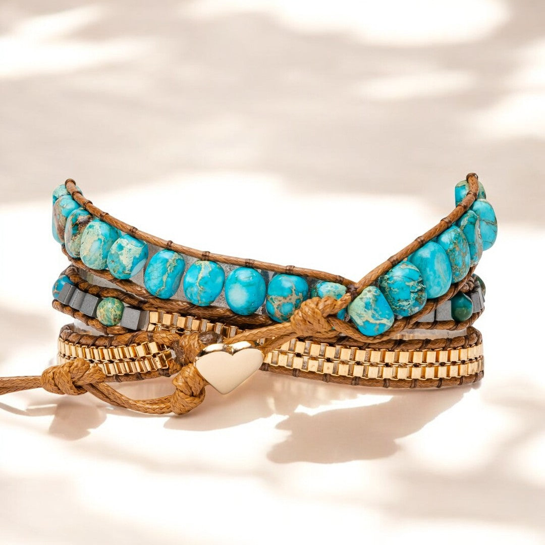 Bonny turquoise Apple Watch -bandje