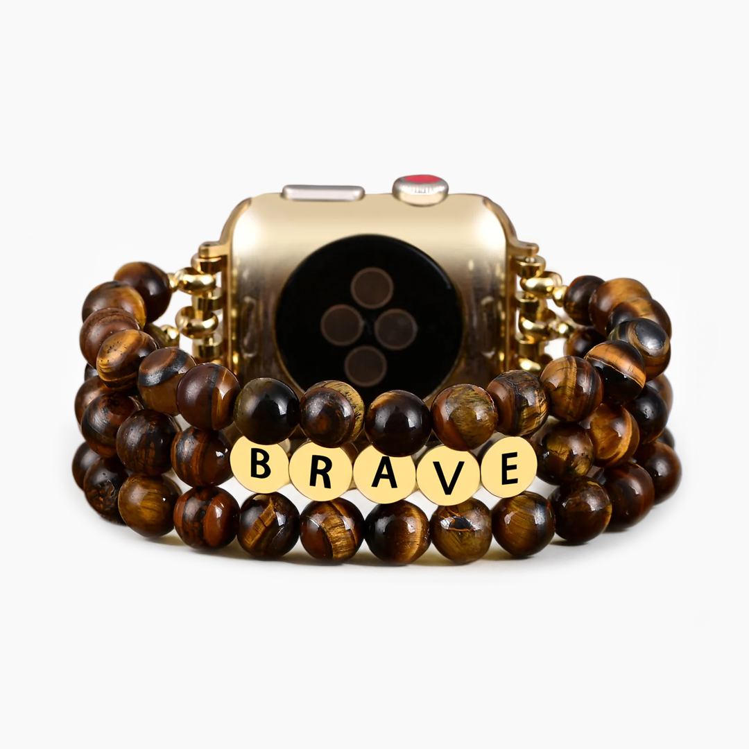 Bracelet Apple Watch Oeil de Tigre Brave Inspiration