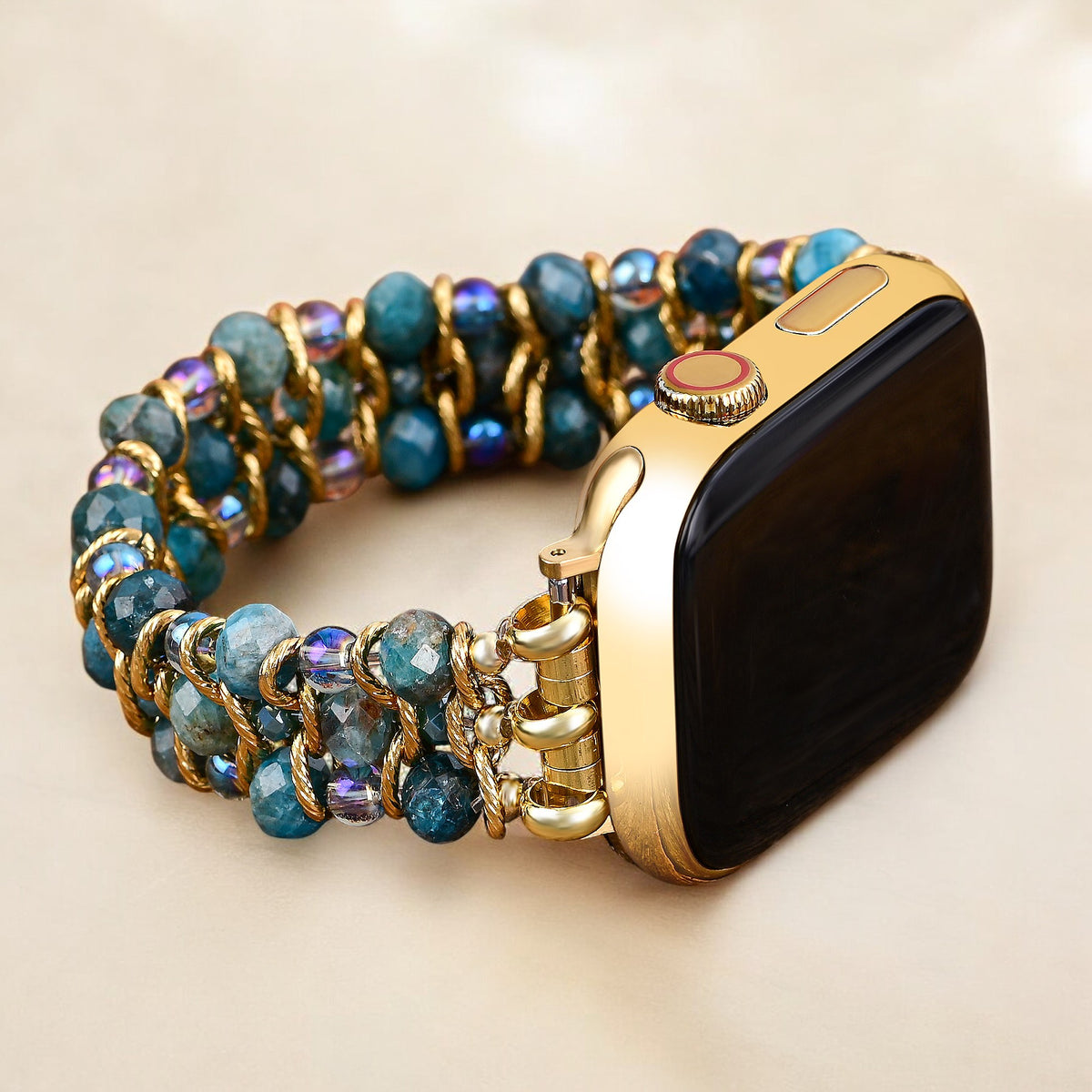 Crystal Shores Geflochtenes Stretch-Armband für Apple Watch