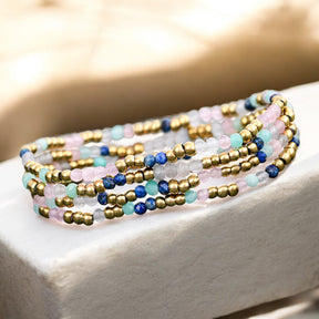 Juwel Lapis Amazonit Armband Set