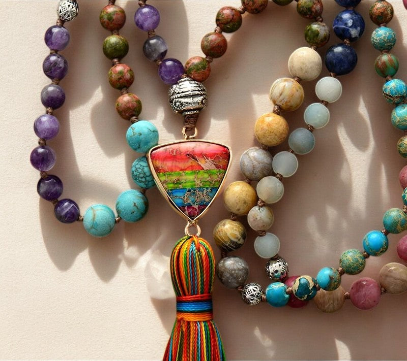 Chakra Charm Tassel Ketting
