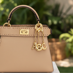 Bubbelletter Initiaal Sleutelhanger & Tasbedel