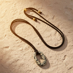 Collier Sérénité Turquoise en Daim