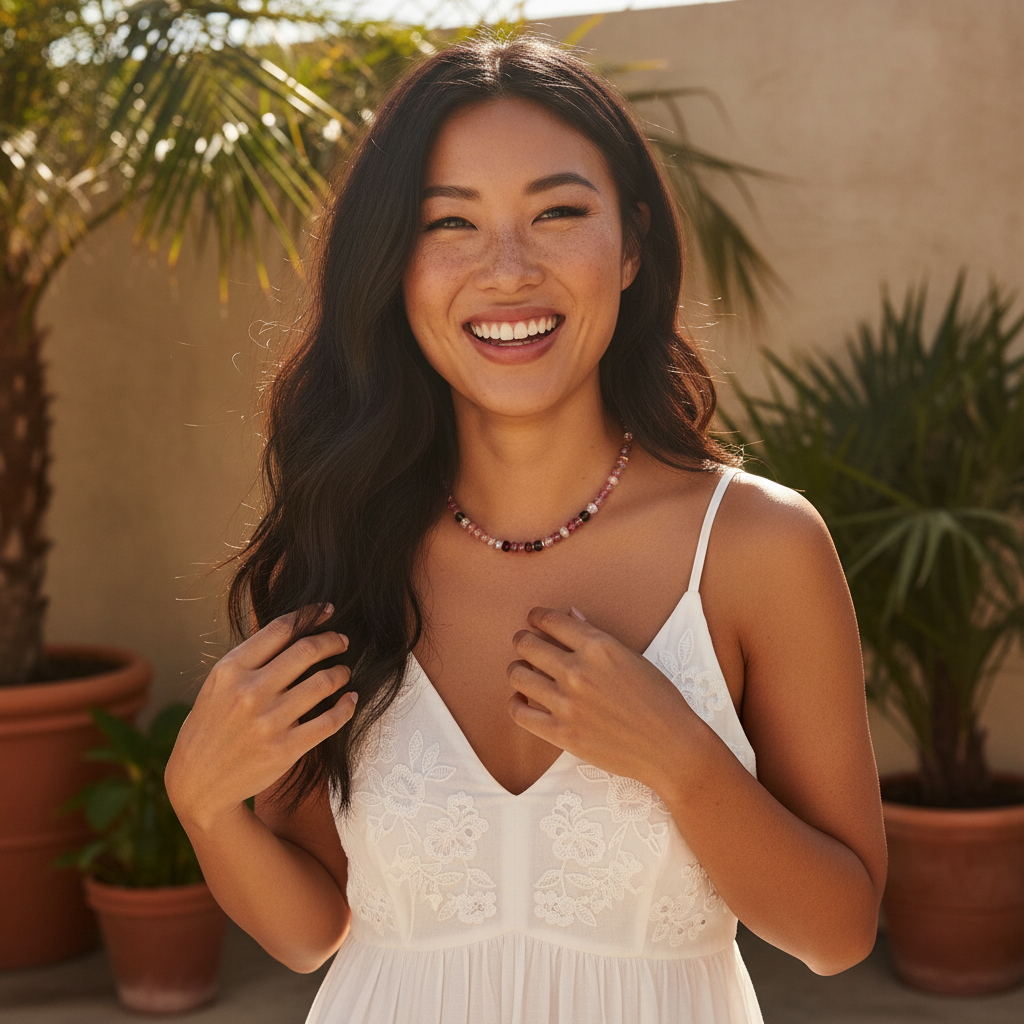 Collier Muse Pourpre