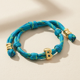Geflochtene Initial Bracelets
