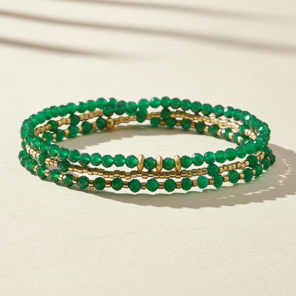 Jade Radiance Multi-Stijl Armband/Ketting