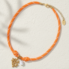 Korallenriff-Anhänger-Halskette