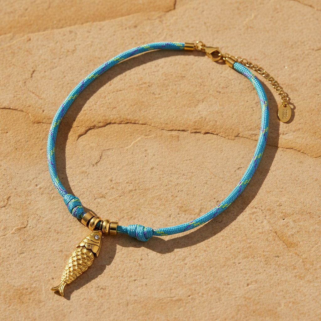 Ocean Voyage Fisch-Anhänger Halskette