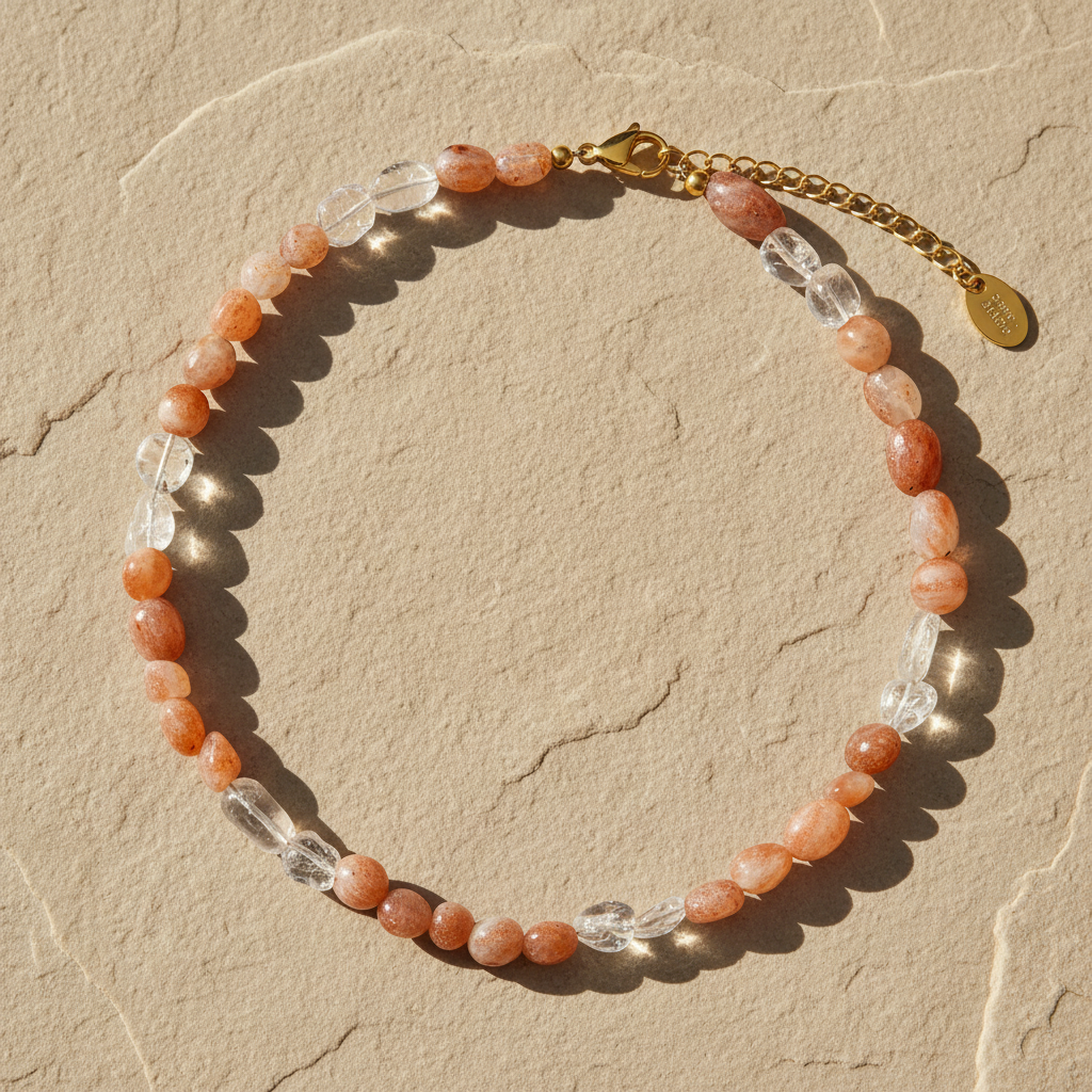 Sunstone & Kwarts Harmonie Ketting
