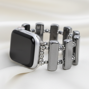 Platina Zonsverduistering Rekbare Apple Watch Band