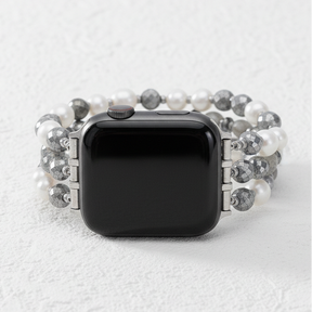 Bracelet extensible perle luxe lunaire pour Apple Watch