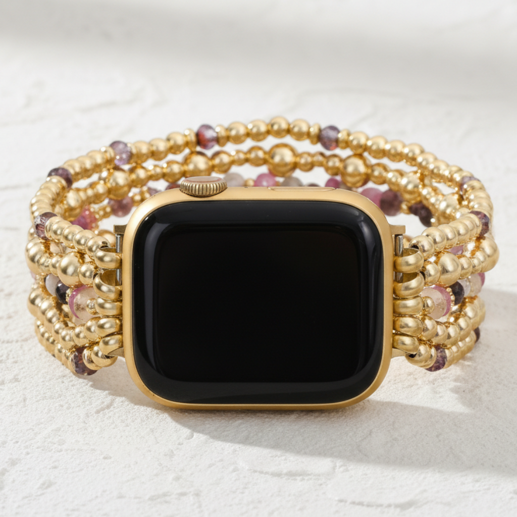 Blush Bloom Dehnbares Apple Watch Armband