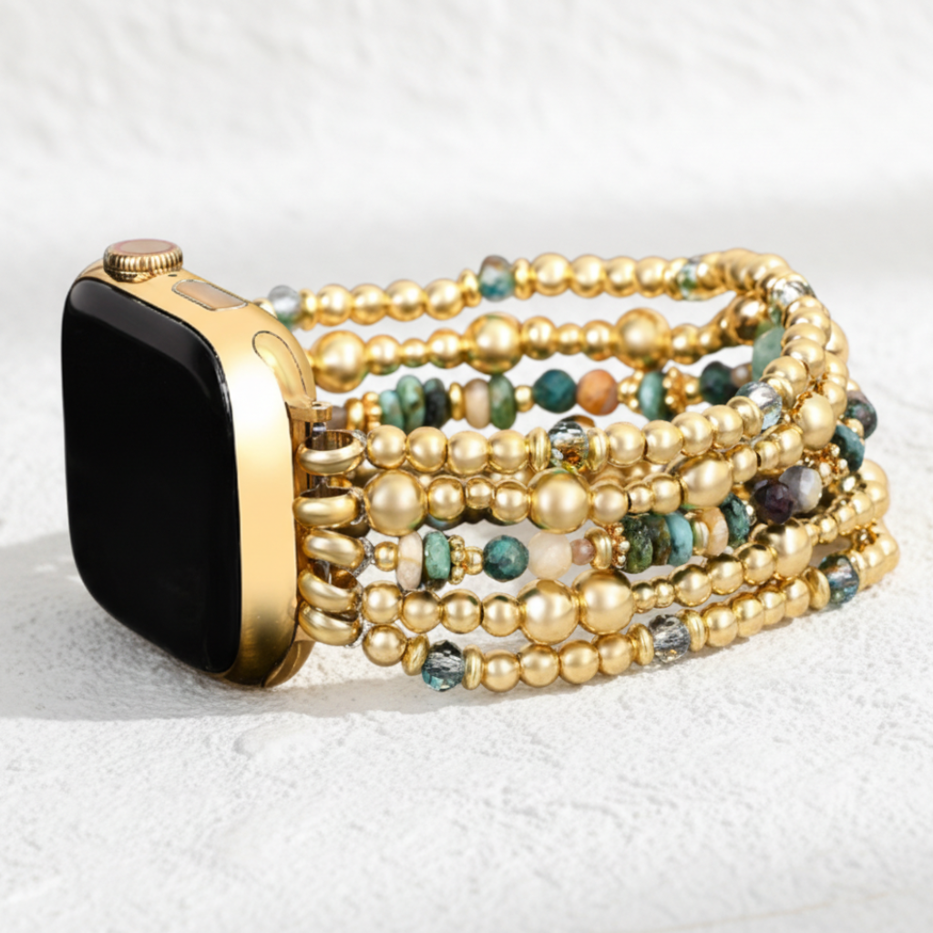 Bracelet extensible Oasis doré pour Apple Watch