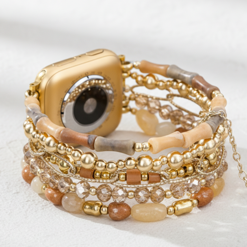 Sahara Zonsondergang Rekbare Apple Watch Band