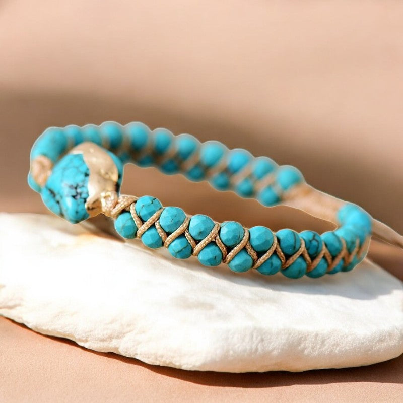 Etnische Turquoise Bedelarmband