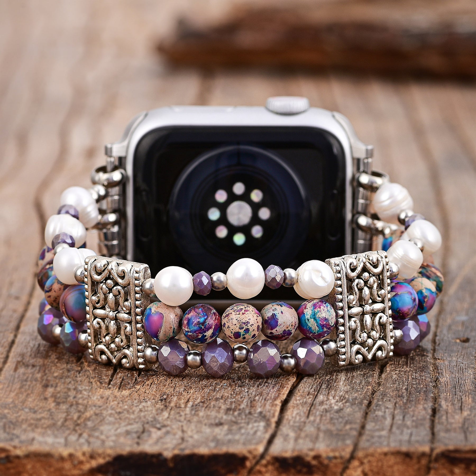 Artisanale Jasper Oasis Stretch Apple Watch Band