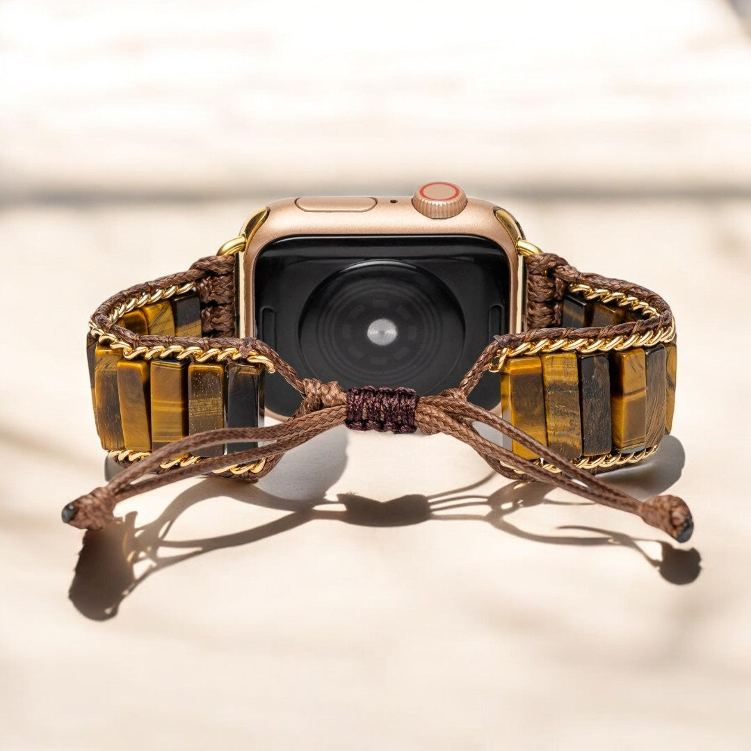 Felle Tijgeroog Apple Watch-band