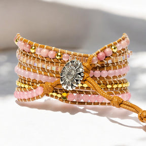 Bracelet Apple Watch en quartz rose doré