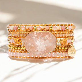 Gouden Rozenkwarts Armband