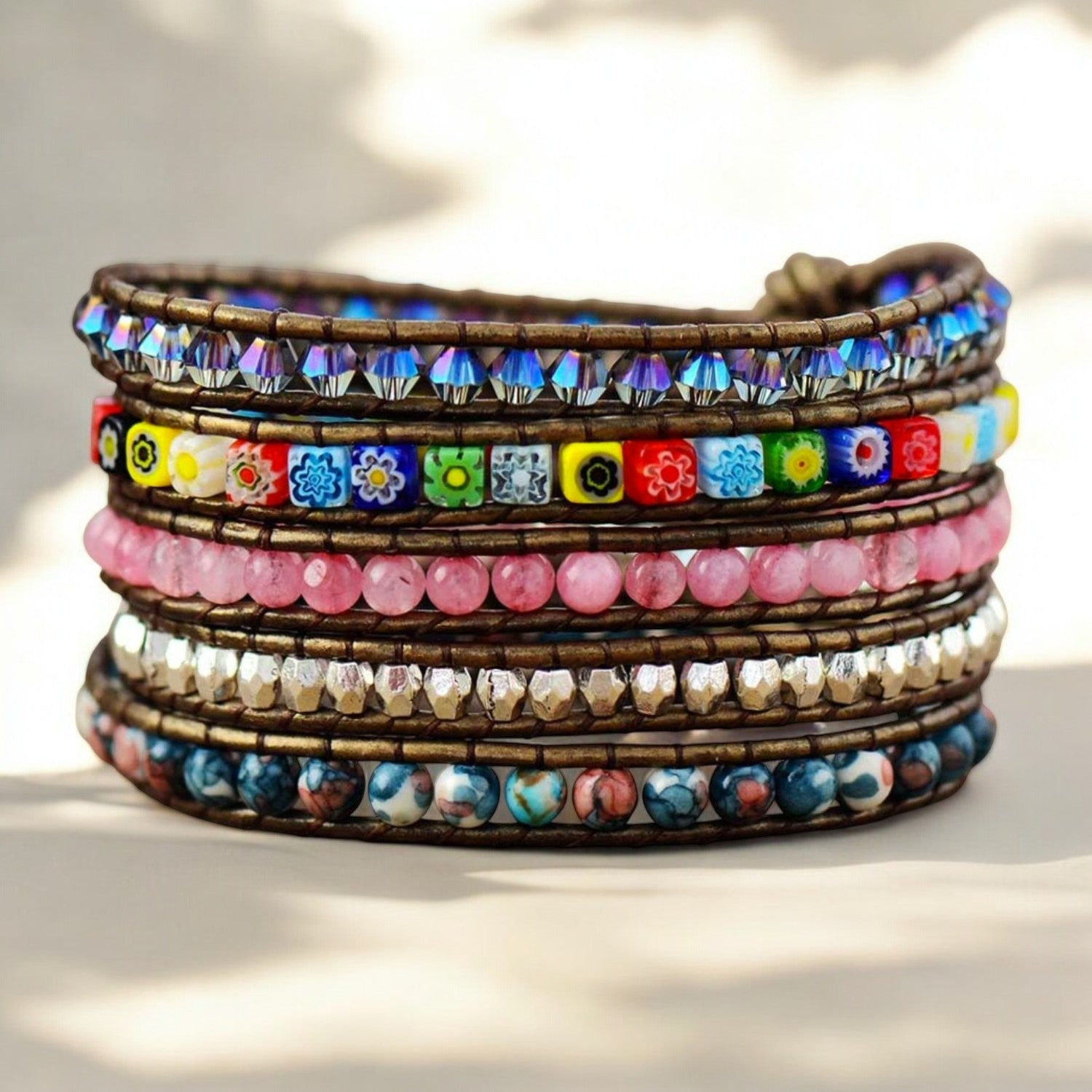 Healing Flower Beschermende Wikkelarmband