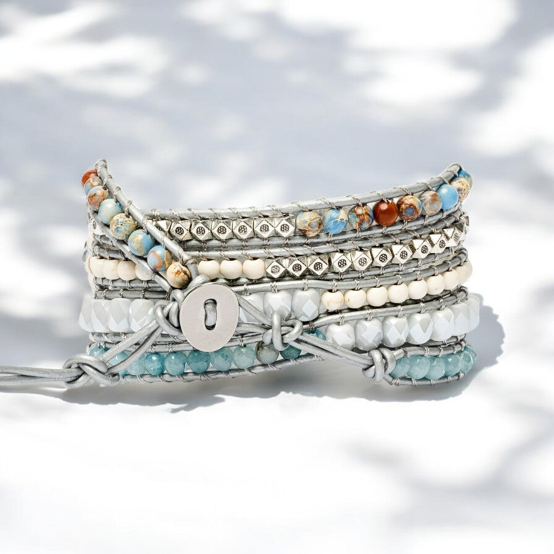 Bracelet Apple Watch en topaze guérissante