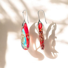 Keizerlijke Jasper Teardrop oorbellen