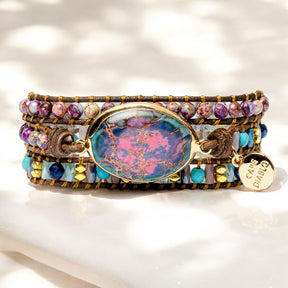 Bracelet Wrap Jaspe Empereur Intense