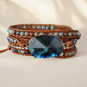 Bracelet enroulé Labradorite Vagabond