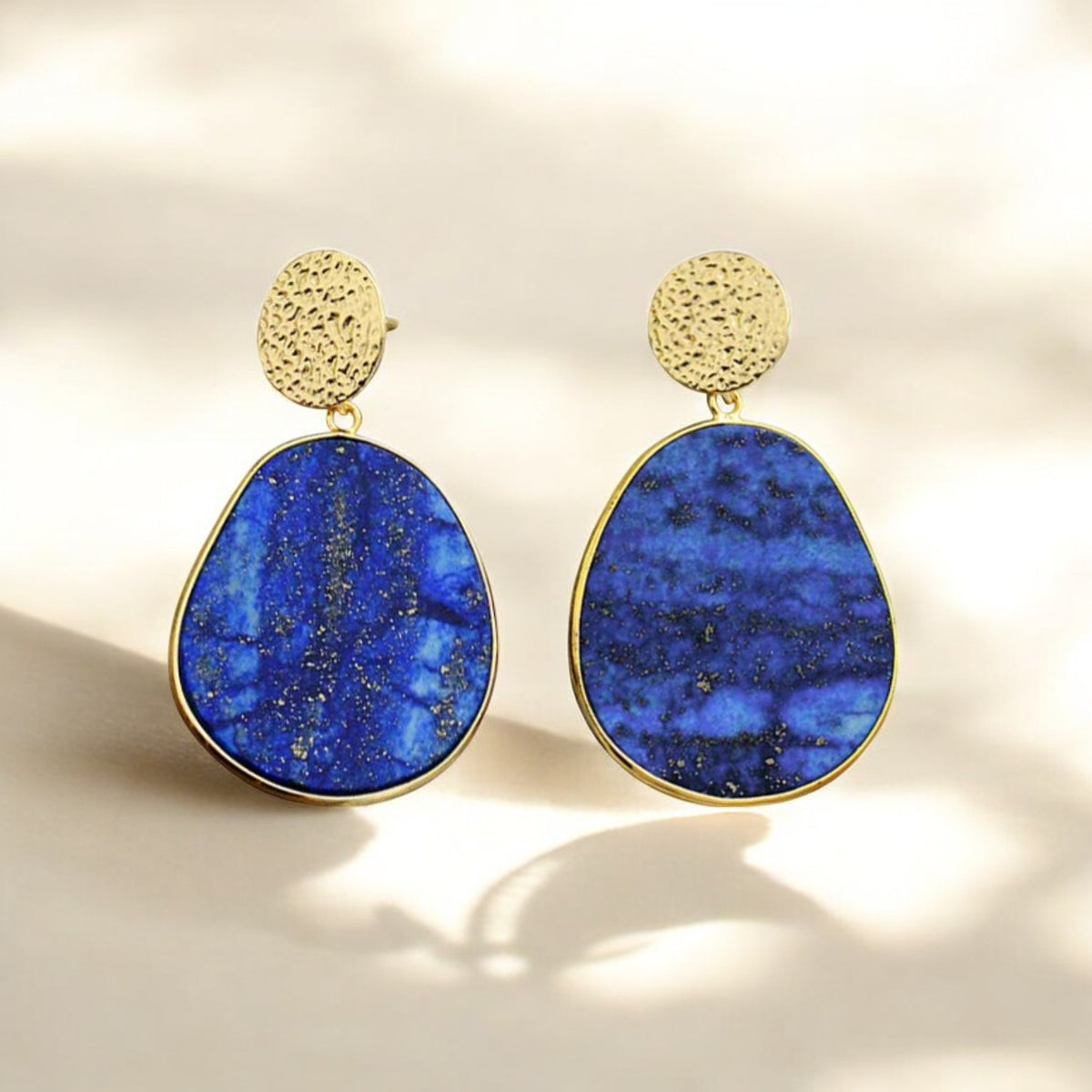 Lapis-Lazuli-Schutz-Tropfenohrringe