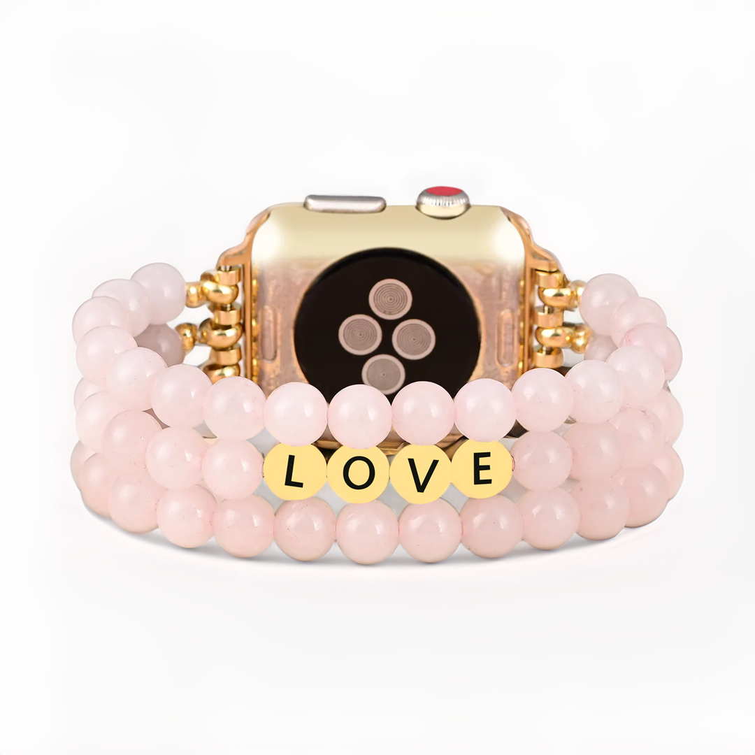 Bracelet Apple Watch Inspiration Amour Quartz Rose