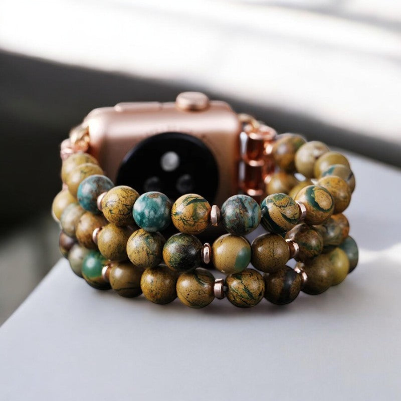 Bracelet de montre extensible en draconite Forest Meadow