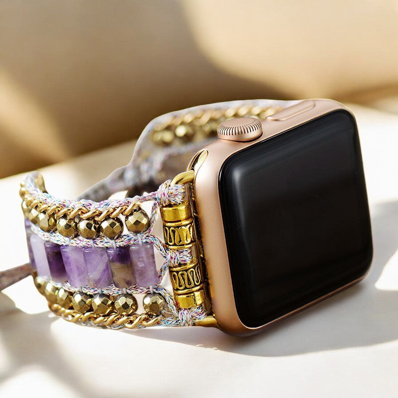 Majestueuze Amethist Apple Watch Band