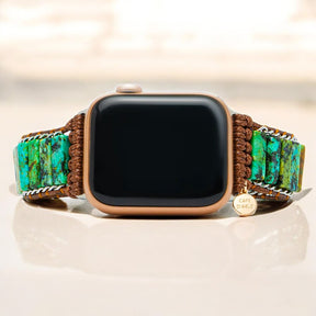 Afrikaanse turquoise Apple Watch band voor heren