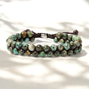 Bracelet pour homme en turquoise africaine