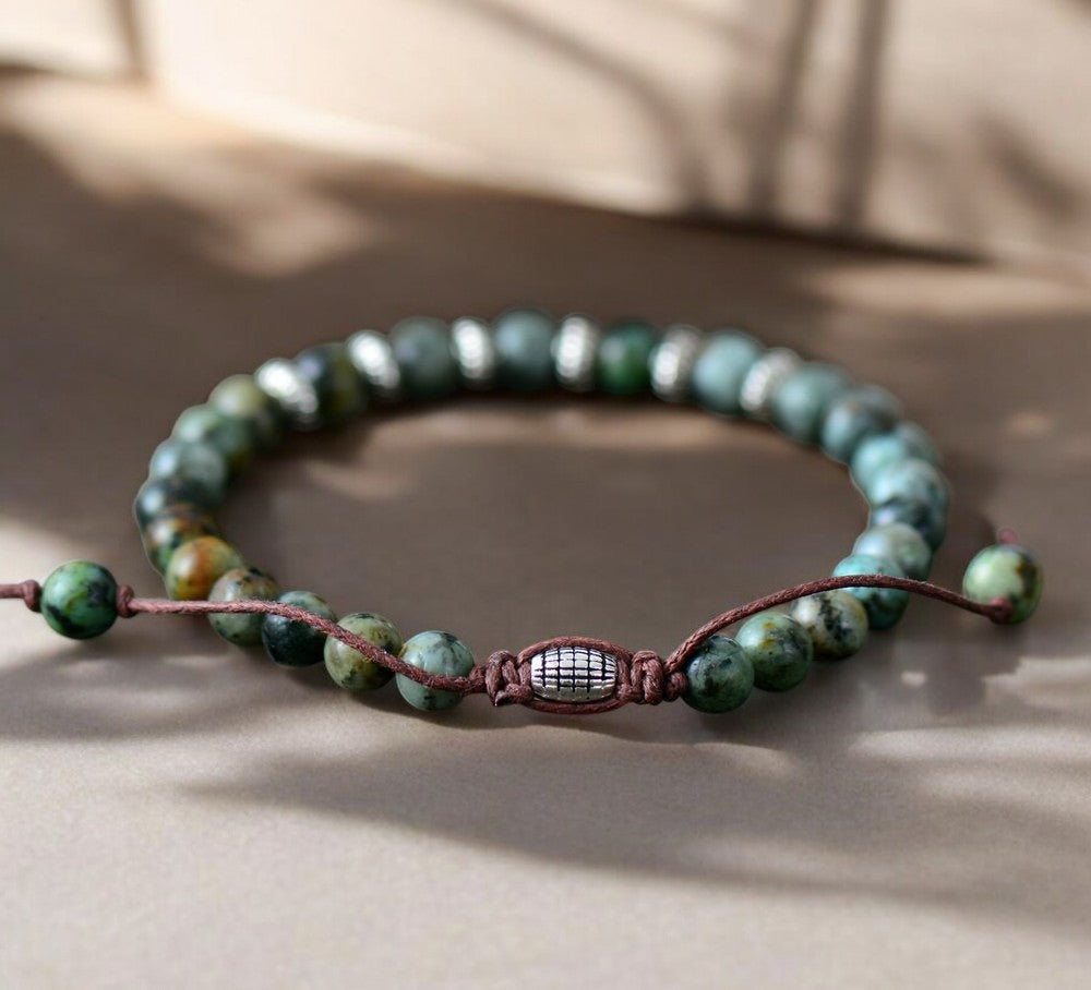 Bracelet Ragnar Turquoise Africain Pour Homme