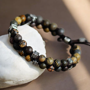 Bracelet en jaspe charmant pour hommes