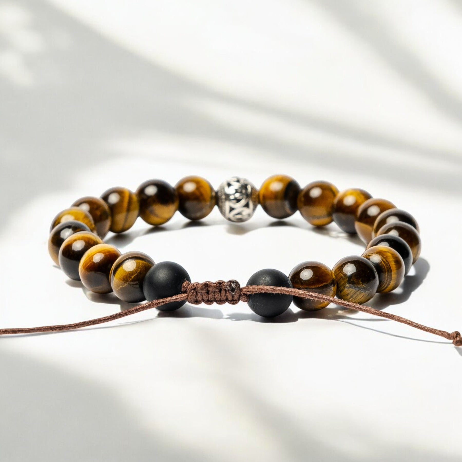 Bracelet Tibétain Oeil de Tigre Homme