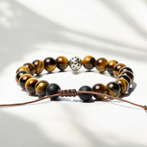 Bracelet Tibétain Oeil de Tigre Homme