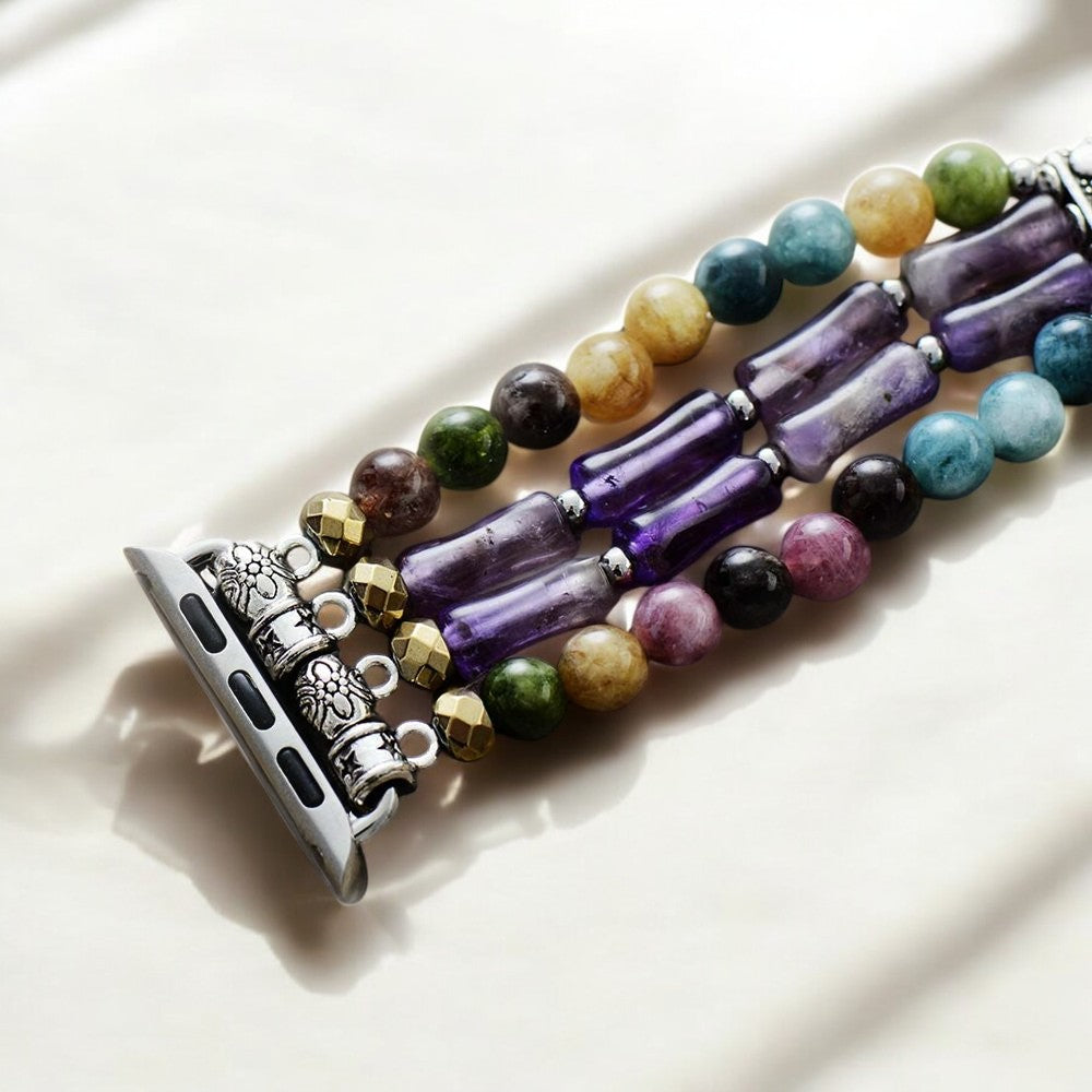 Mosaic Amethyst Stretch Apple Watch-band