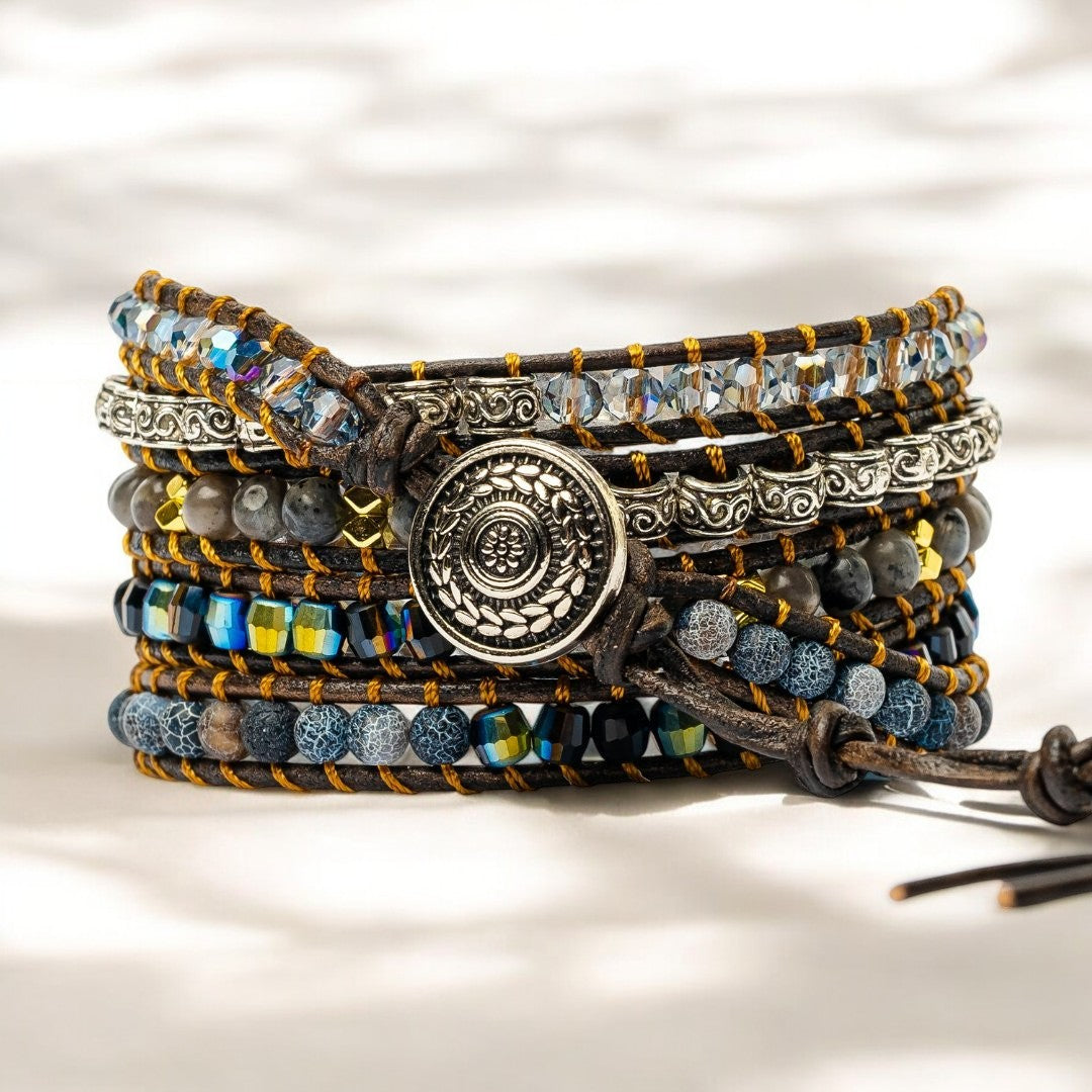 Onyx Moonlight Beschermingswikkel Armband