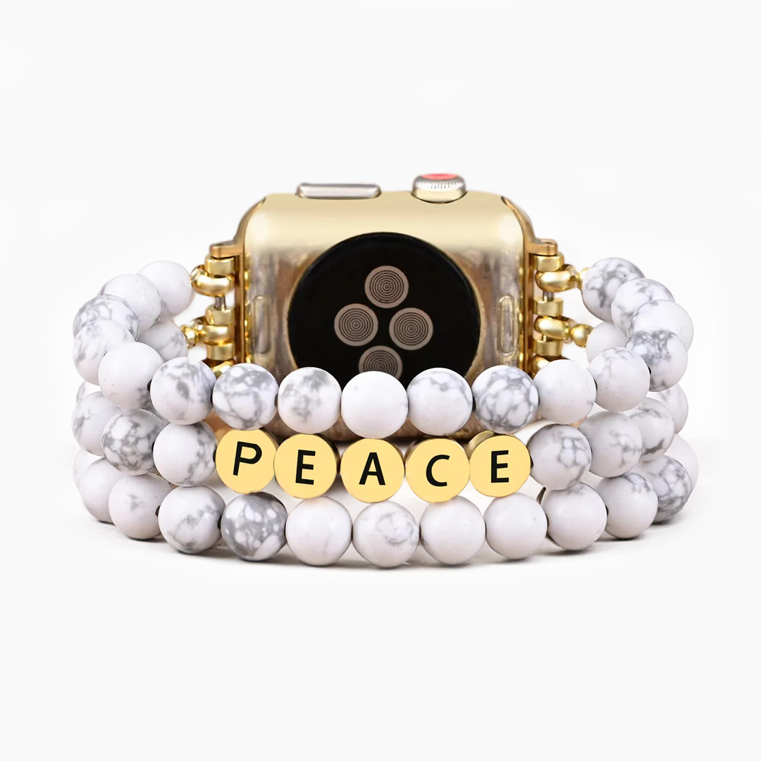 Bracelet Apple Watch Howlite Peace Inspiration