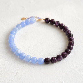 Große graue Perlenkette