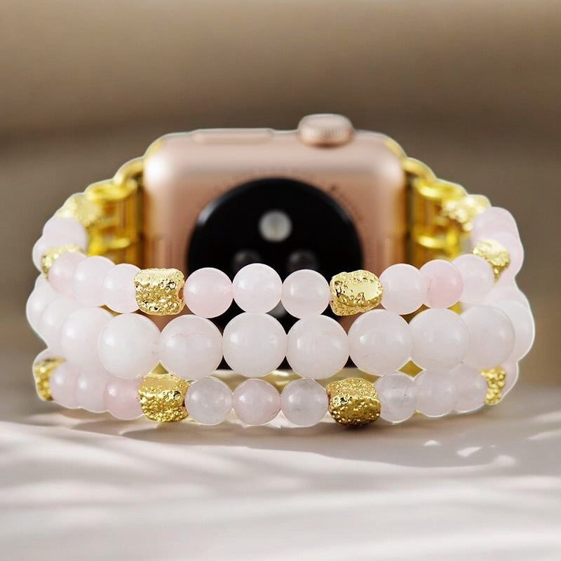 Rose Quartz Stretch Apple Watch Band