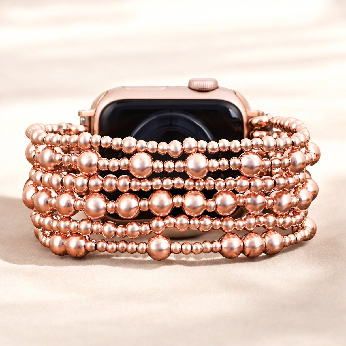 Bracelet Apple Watch en or rose Serenity