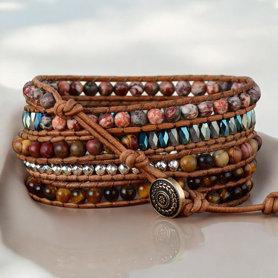 Tijgeroog koninklijke armband