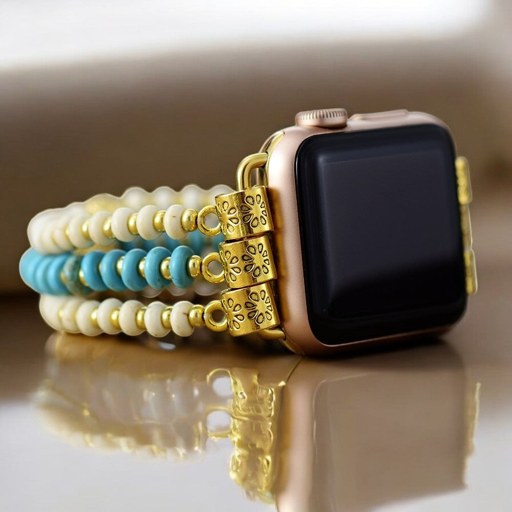 Turkooise Howliet Stretch Apple Watch Band