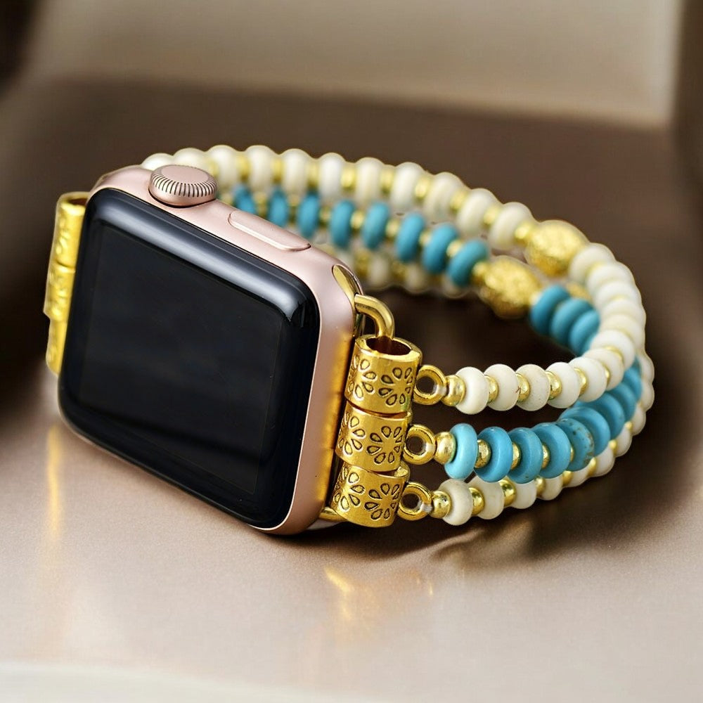 Turkooise Howliet Stretch Apple Watch Band