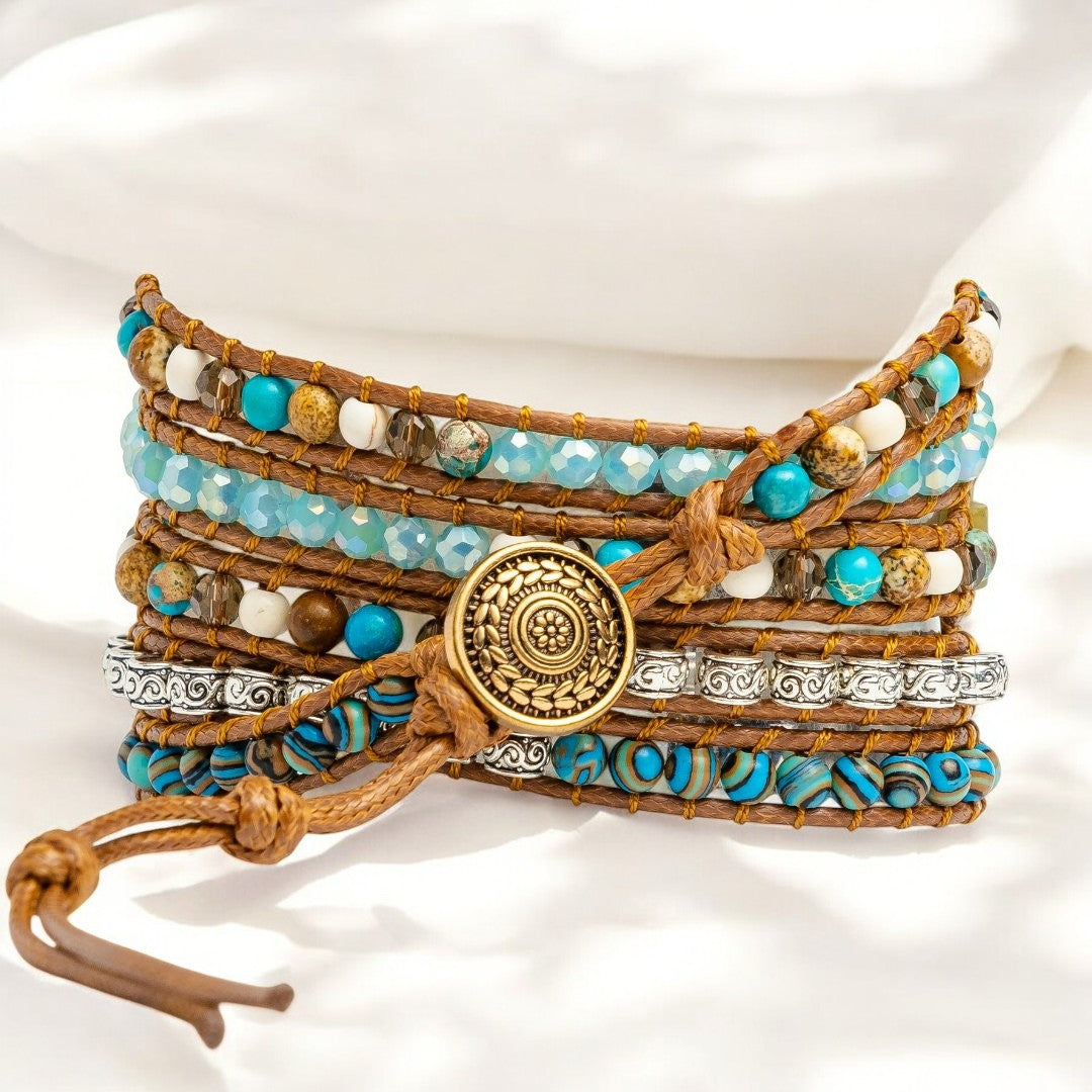 Twisted Ocean Jasper Apple Watch-band