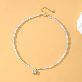 Tranquil Sky Crystal Choker Necklace